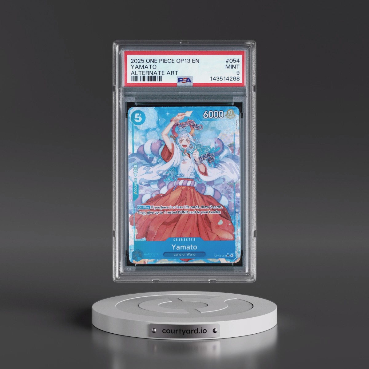 2025 One Piece OP13-Carrying on His Will #054 Yamato - Alternate Art (PSA 9 MINT)