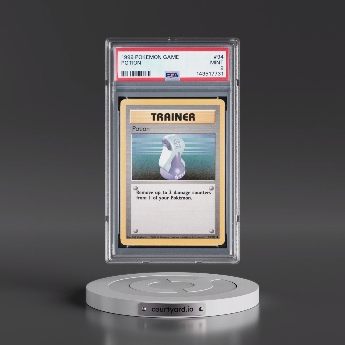1999 Pokémon Game #94 Potion (PSA 9 MINT)