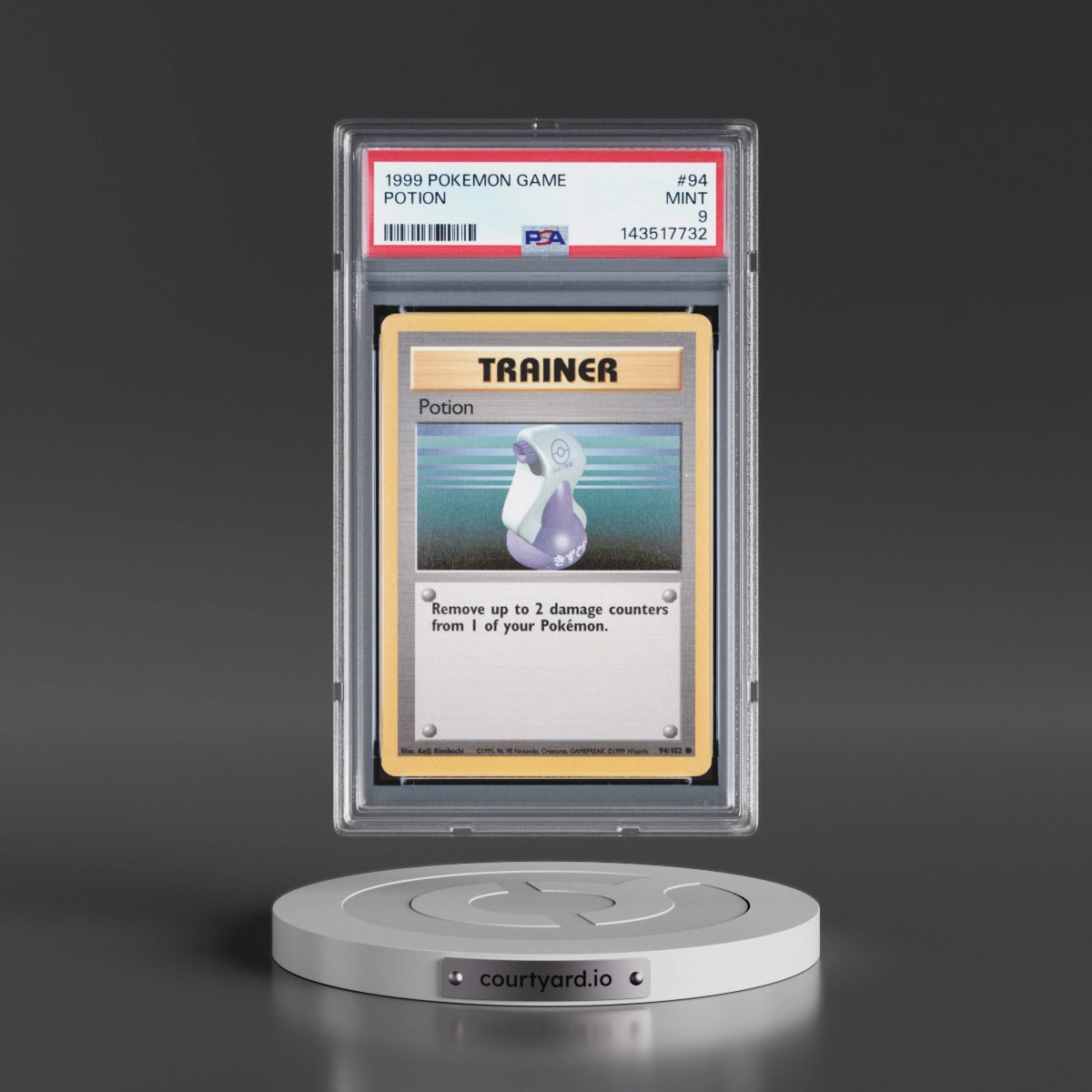 1999 Pokémon Game #94 Potion (PSA 9 MINT)