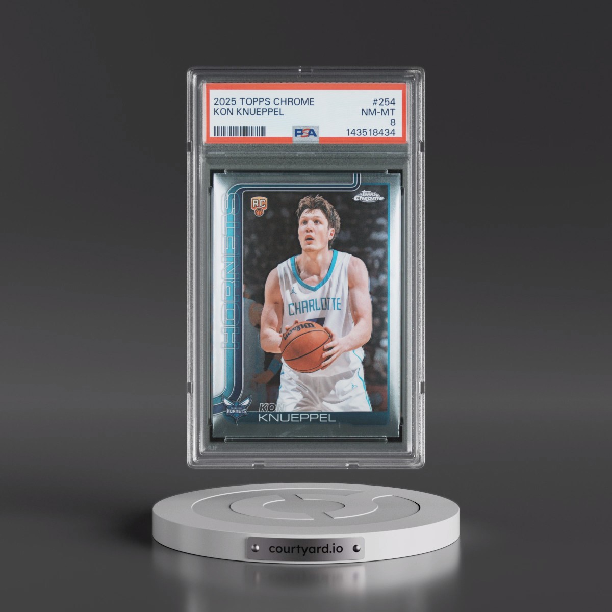 2025 Topps Chrome #254 Kon Knueppel (PSA 8 NM-MT)