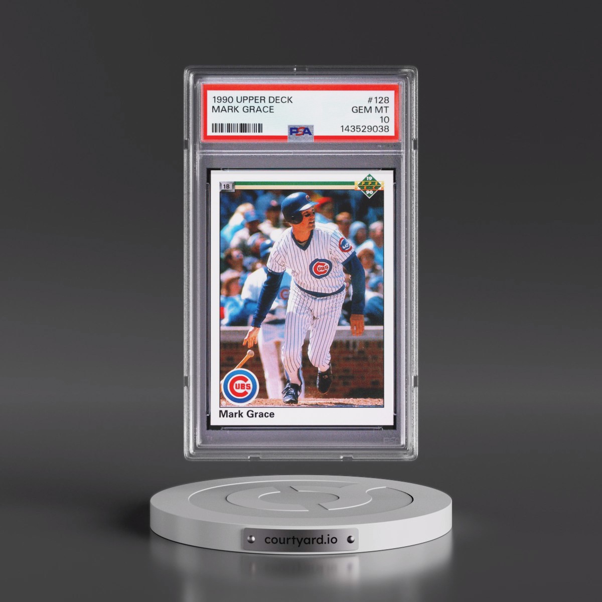 1990 Upper Deck #128 Mark Grace (PSA 10 GEM MINT)