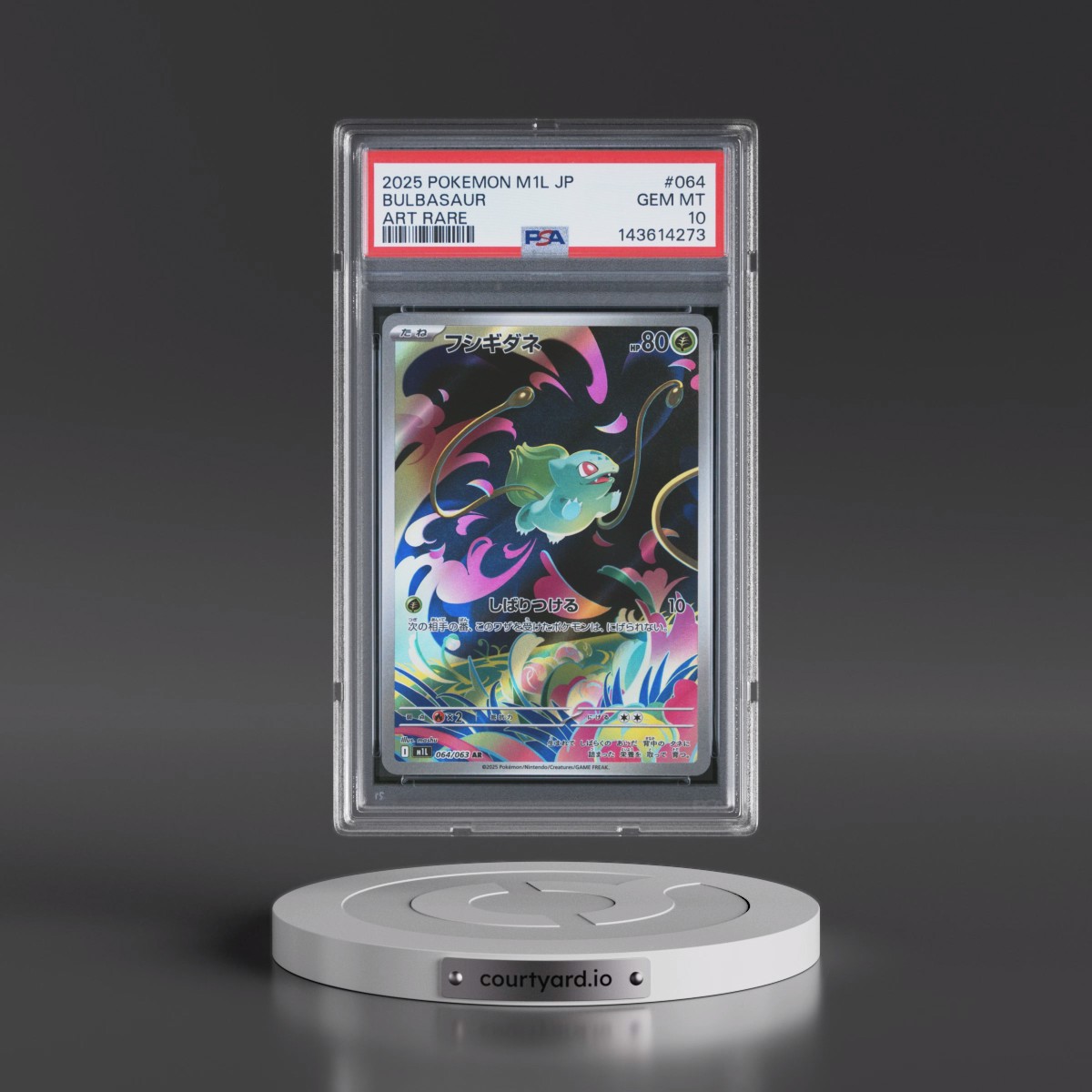 2025 Pokémon M1l-Mega Brave #064 Bulbasaur - Art Rare (PSA 10 GEM MINT)