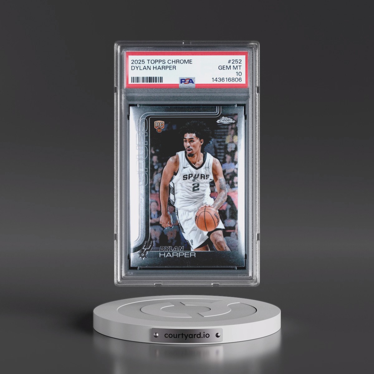 2025 Topps Chrome #252 Dylan Harper (PSA 10 GEM MINT)