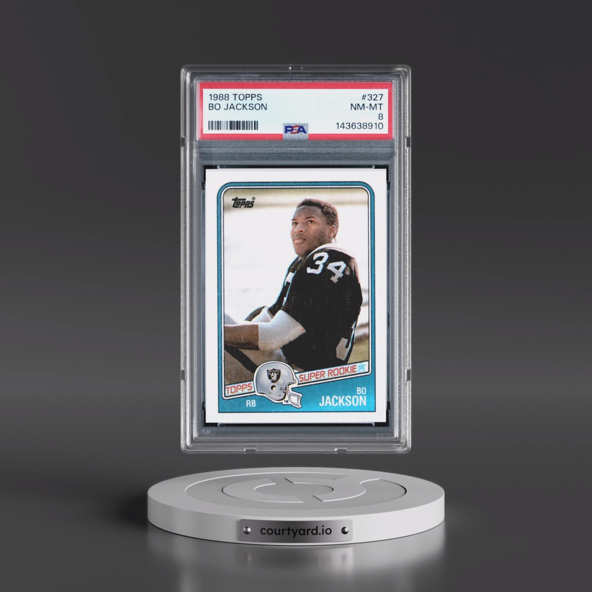 1988 Topps #327 Bo Jackson (PSA 8 NM-MT)