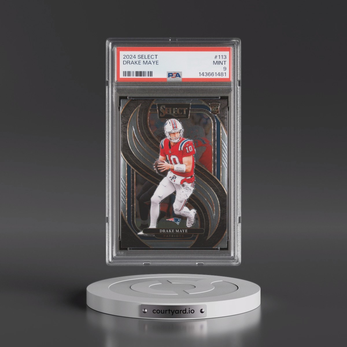 2024 Panini Select #113 Drake Maye (PSA 9 MINT)