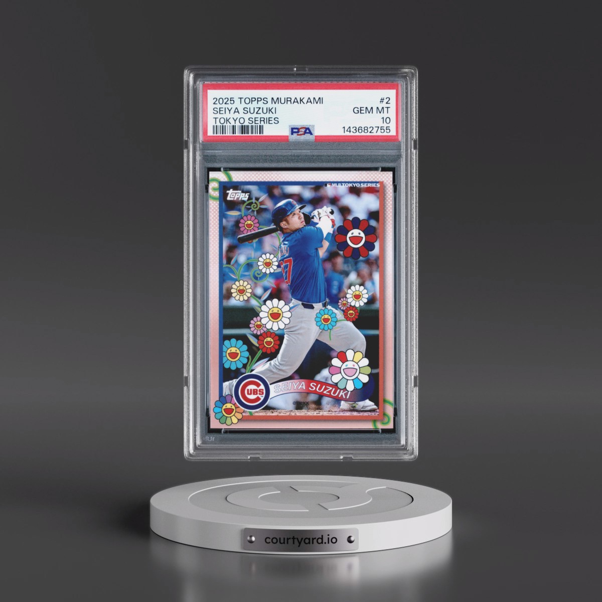 2025 Topps Takashi Murakami + MLB World Tour Tokyo Series #2 Seiya Suzuki (PSA 10 GEM MINT)