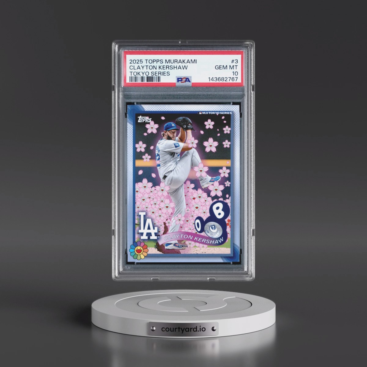 2025 Topps Takashi Murakami + MLB World Tour Tokyo Series #3 Clayton Kershaw (PSA 10 GEM MINT)
