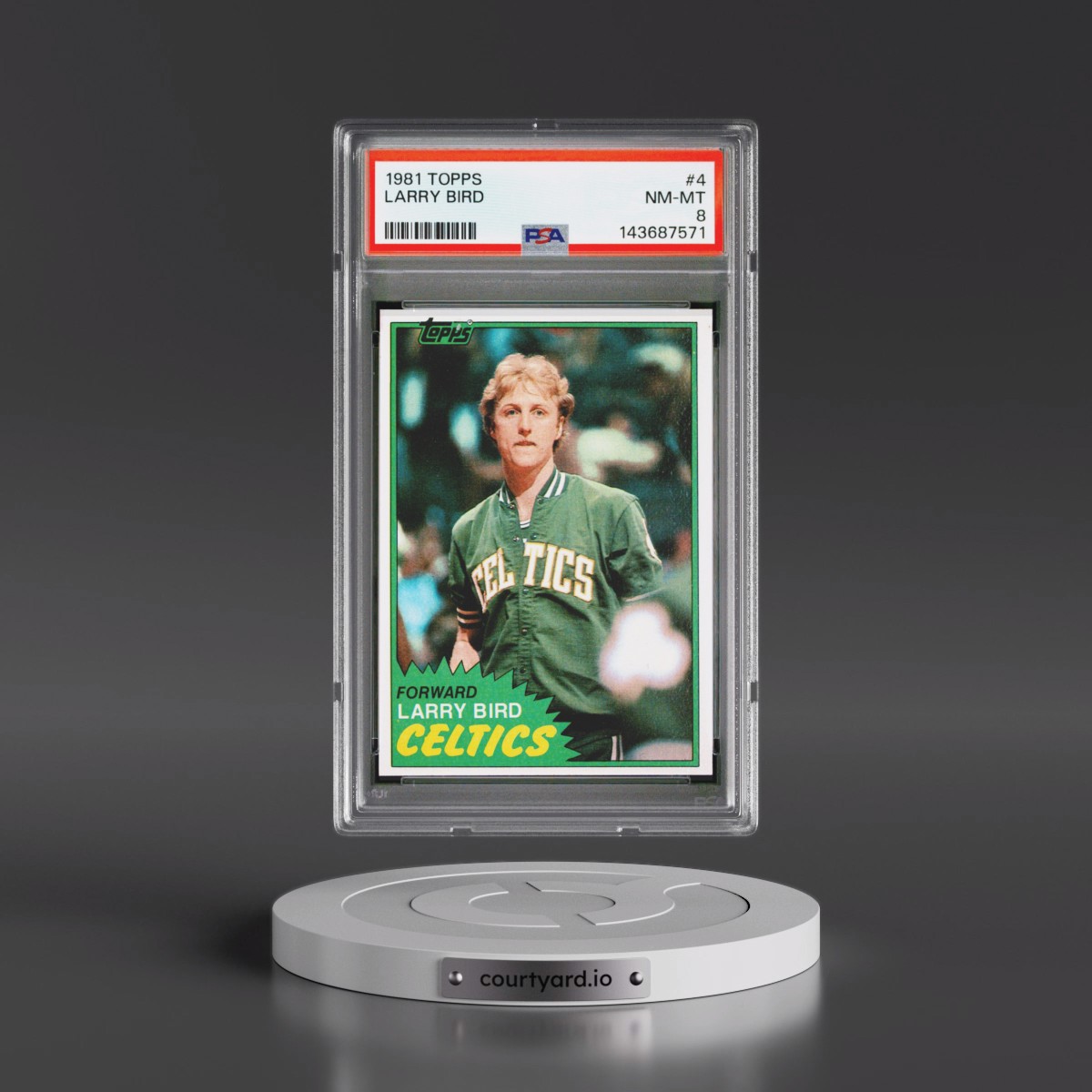 1981 Topps #4 Larry Bird (PSA 8 NM-MT)