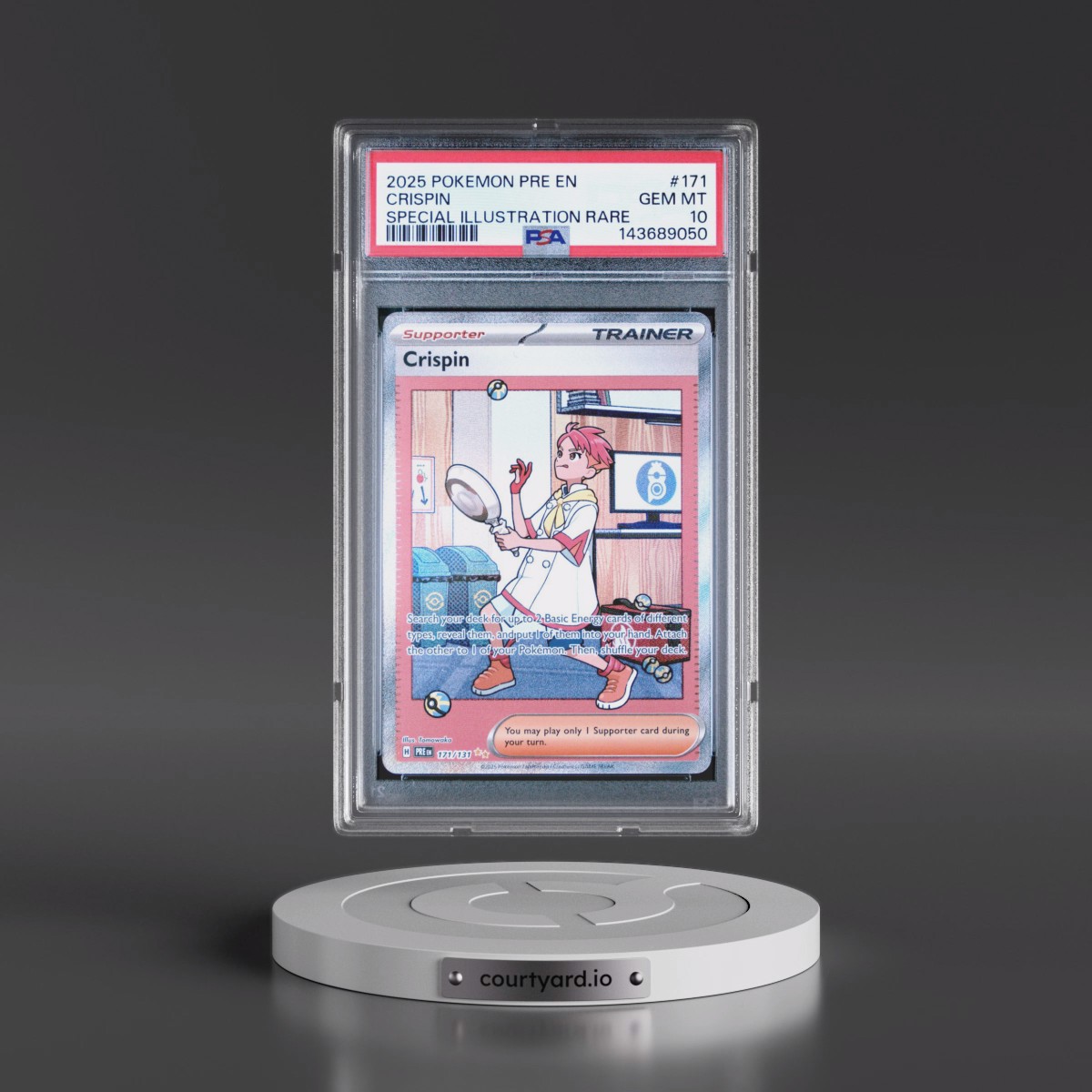 2025 Pokémon Pre EN-Prismatic Evolutions #171 Crispin - Special Illustration Rare (PSA 10 GEM MINT)