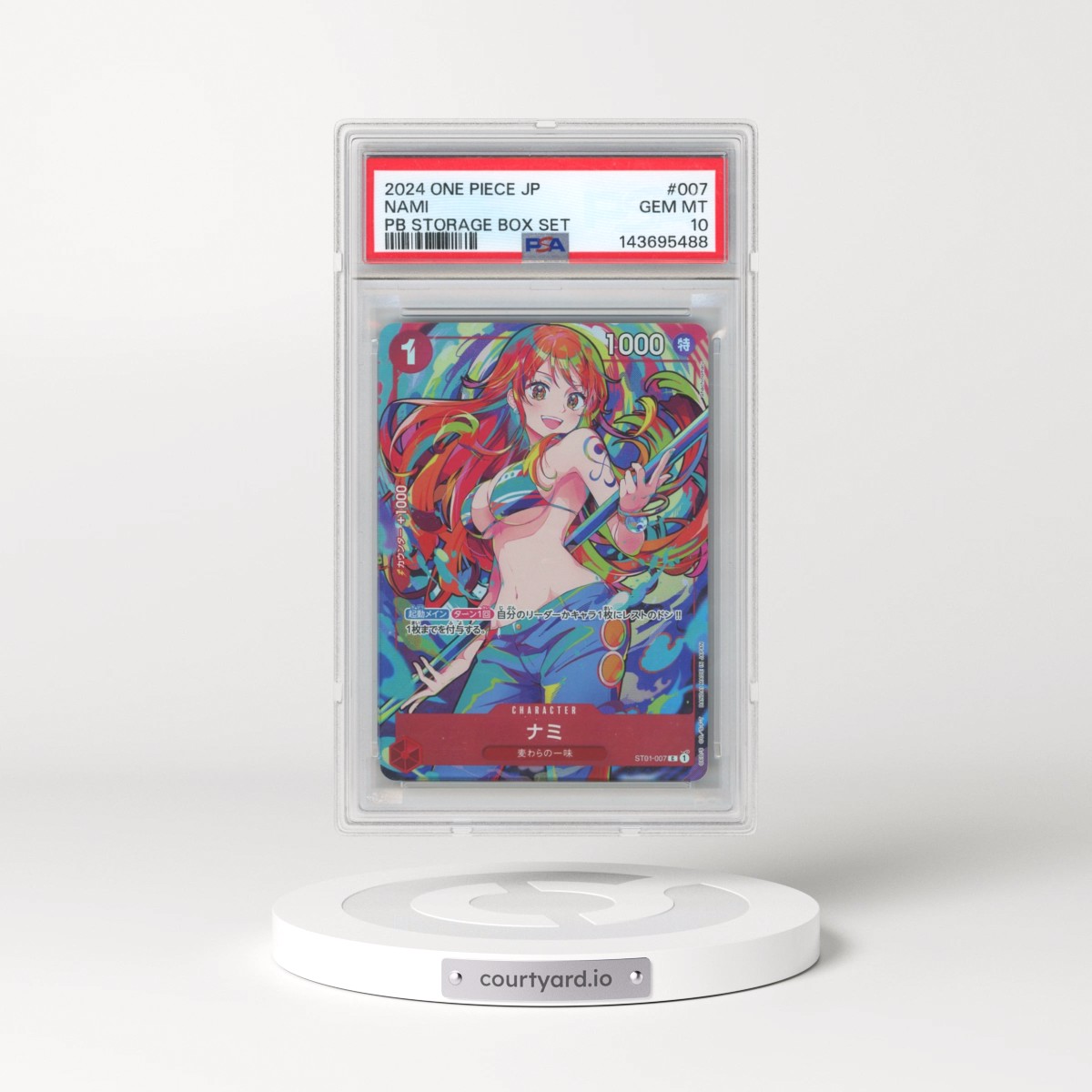 2024 One Piece Japanese Premium Booster -One Piece Card the Best- Storage Box Set #007 Nami (PSA 10 GEM MINT)