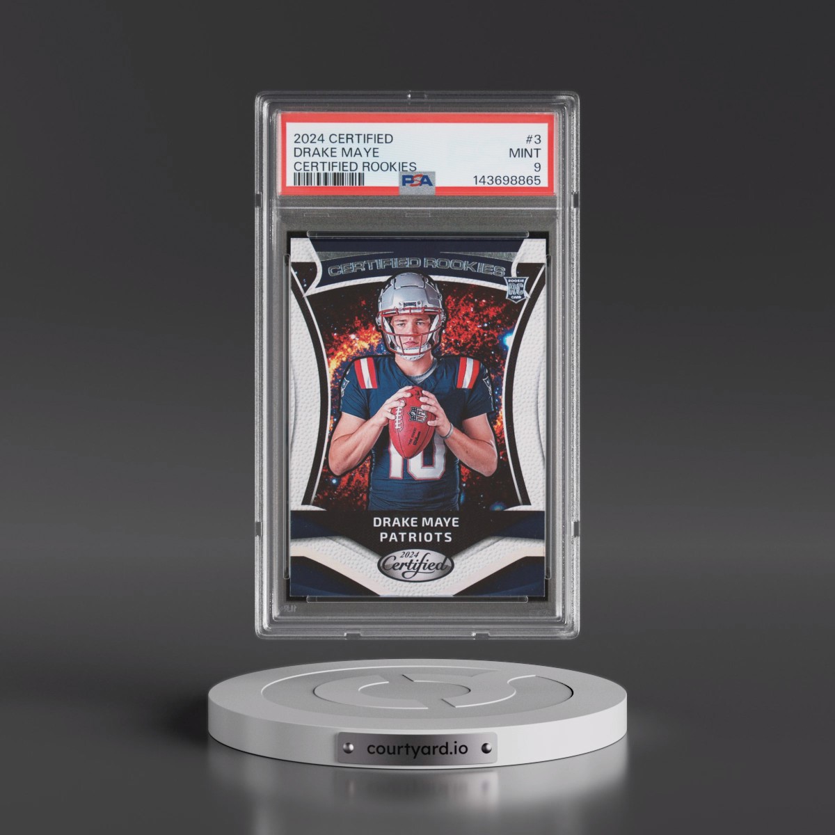 2024 Panini Certified Certified Rookies #3 Drake Maye (PSA 9 MINT)