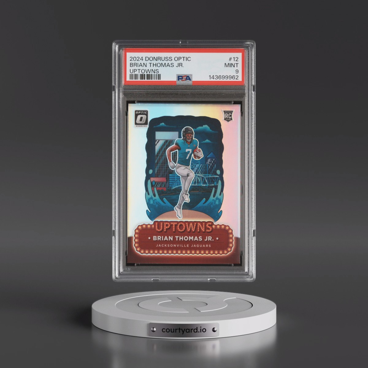 2024 Panini Donruss Optic Uptowns #12 Brian Thomas Jr. (PSA 9 MINT)