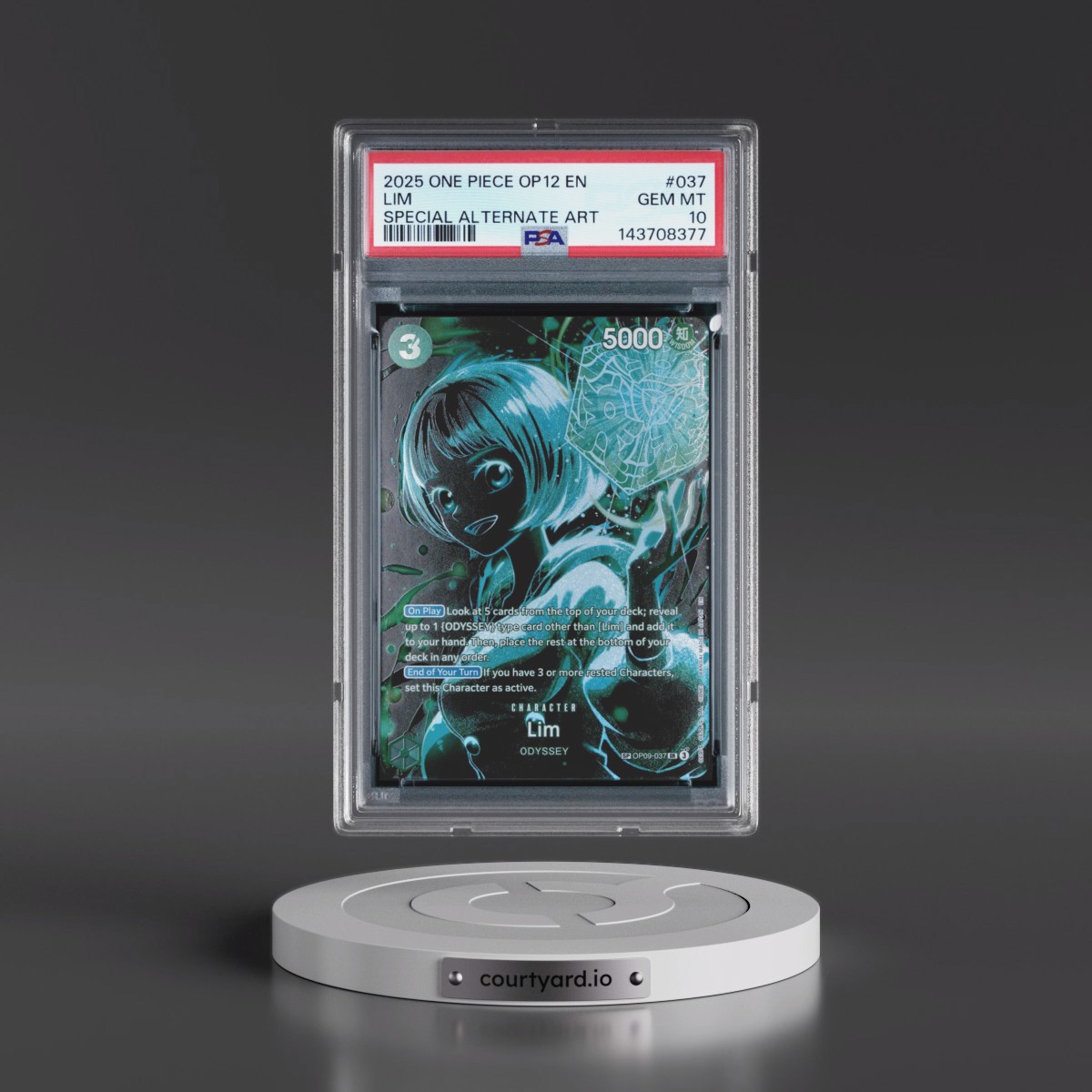 2025 One Piece OP12-Legacy of the Master #037 Lim - Special Alternate Art (PSA 10 GEM MINT)