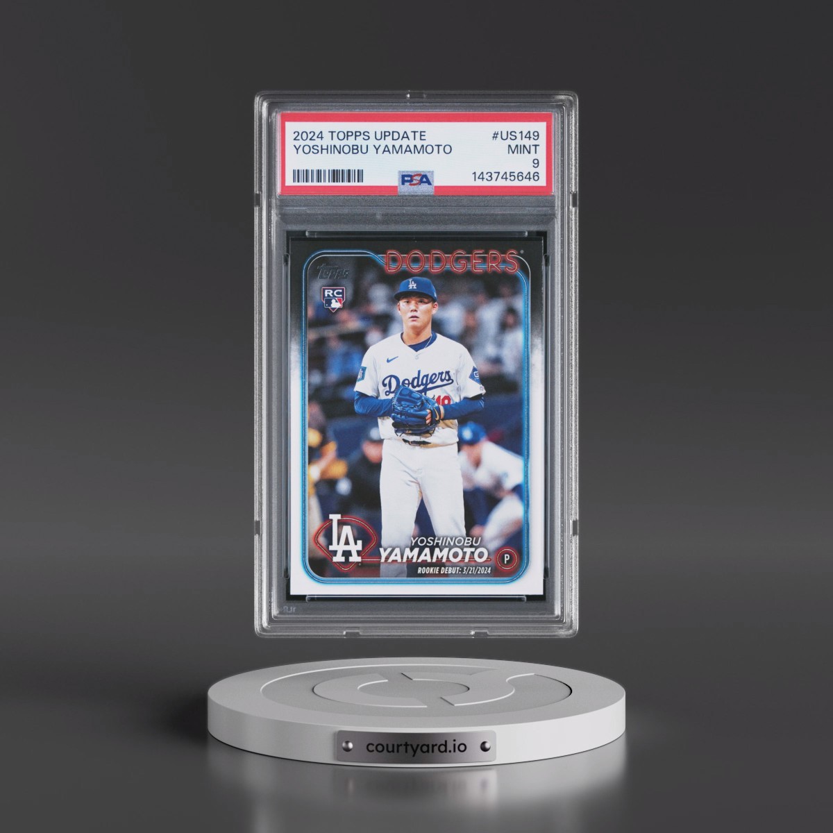 2024 Topps Update #US149 Yoshinobu Yamamoto (PSA 9 MINT)