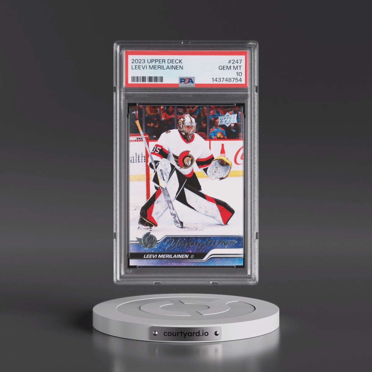2023 Upper Deck Leevi Merilainen #247 PSA 10