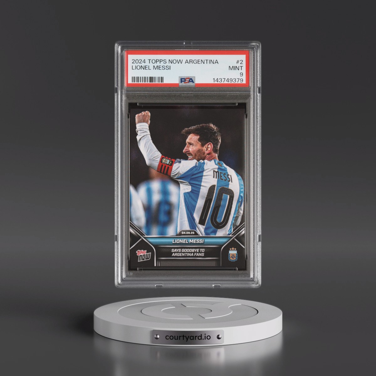 2024 Topps Now Argentina #2 Lionel Messi (PSA 9 MINT)