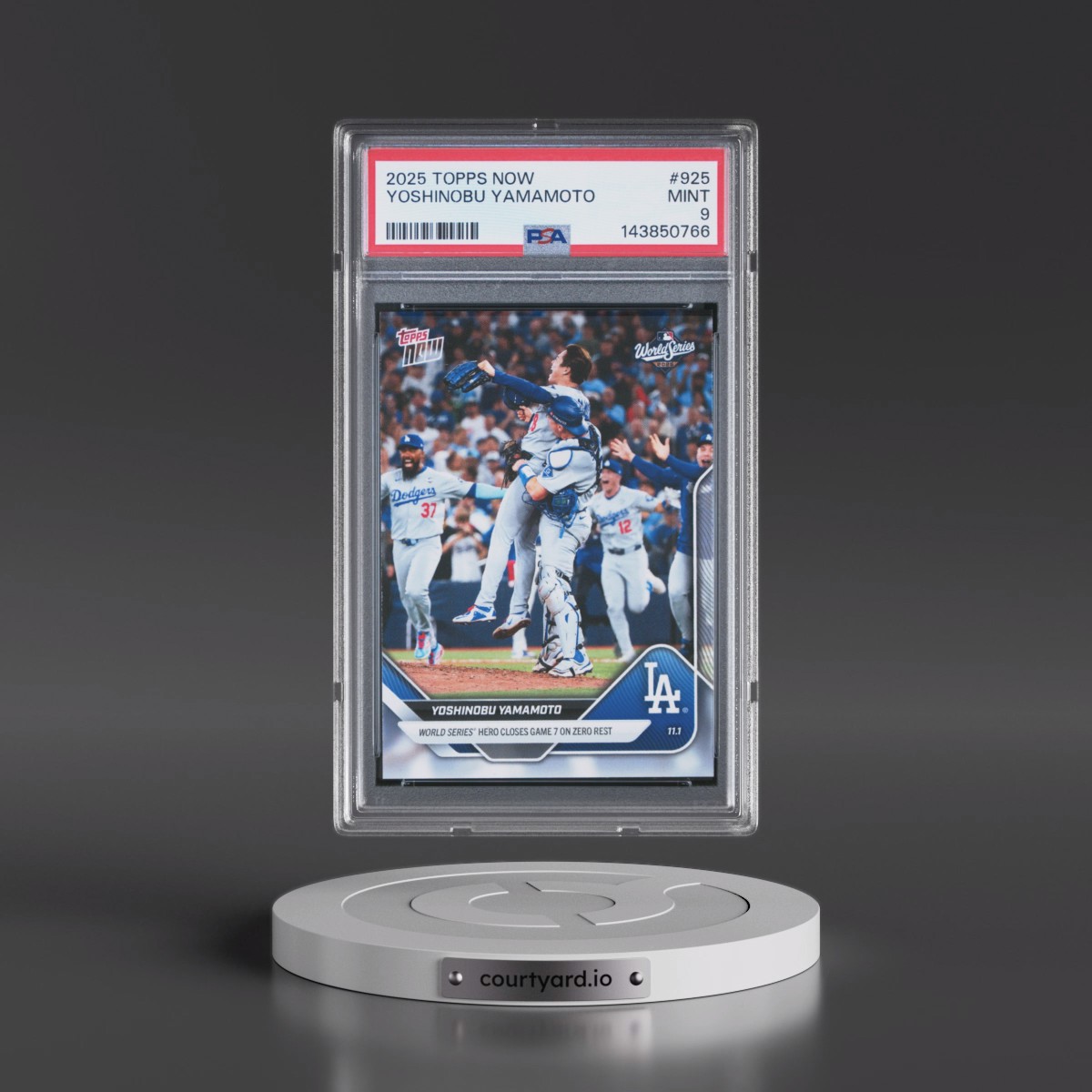2025 Topps Now #925 Yoshinobu Yamamoto (PSA 9 MINT)