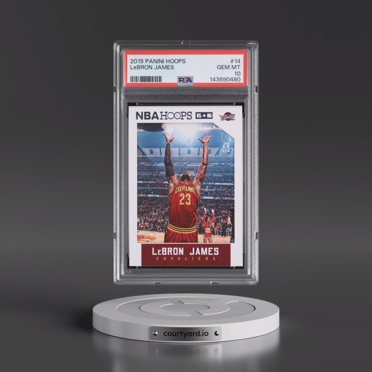 2015 Panini Hoops LeBron James #14 PSA 10