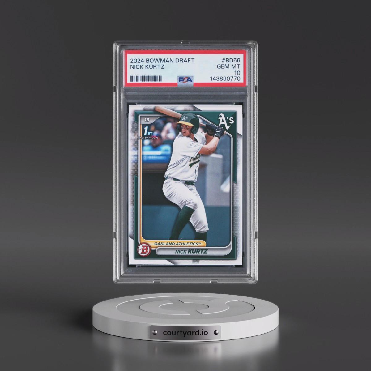 2024 Bowman Draft Nick Kurtz #BD56 PSA 10