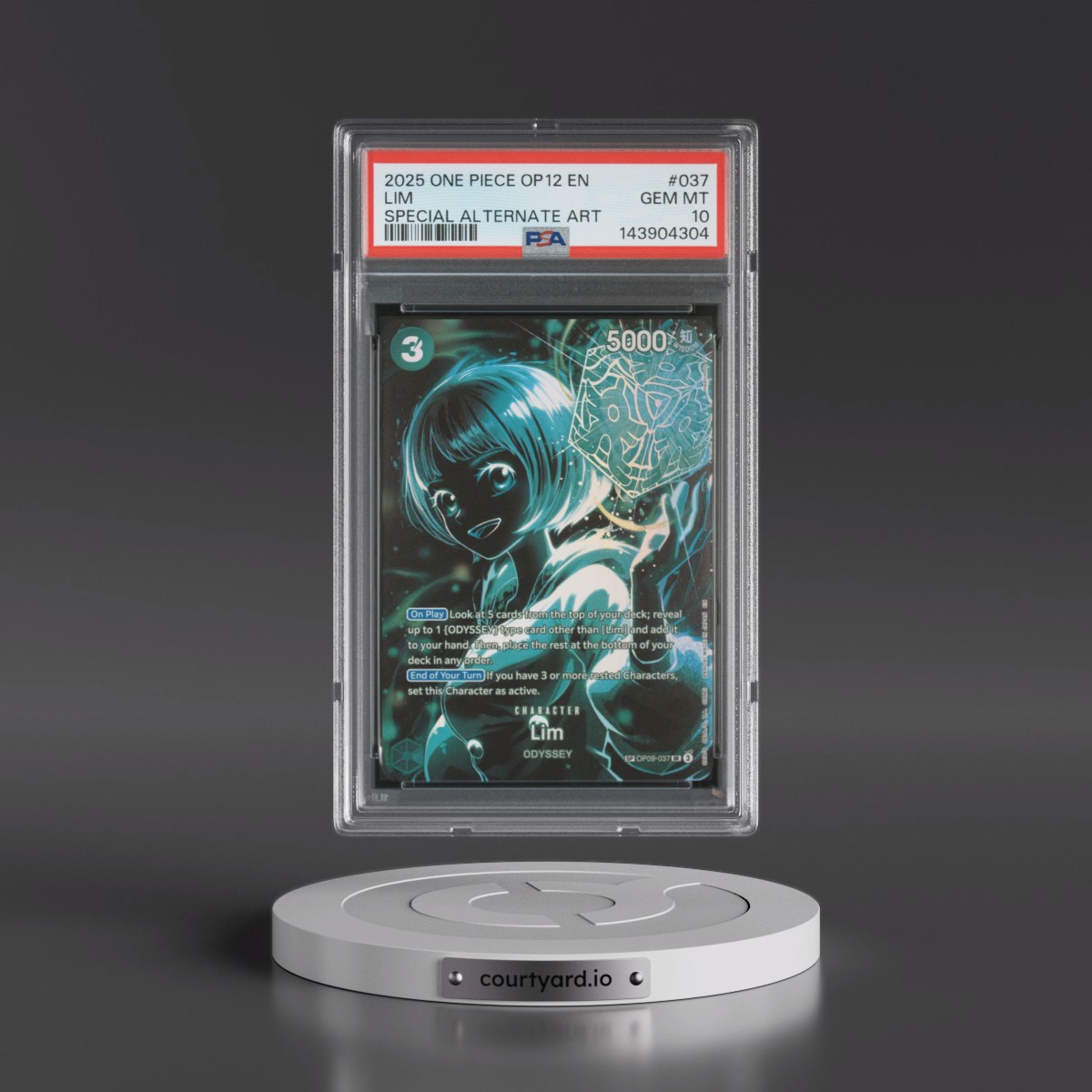 2025 One Piece OP12-Legacy of the Master #037 Lim - Special Alternate Art (PSA 10 GEM MINT)