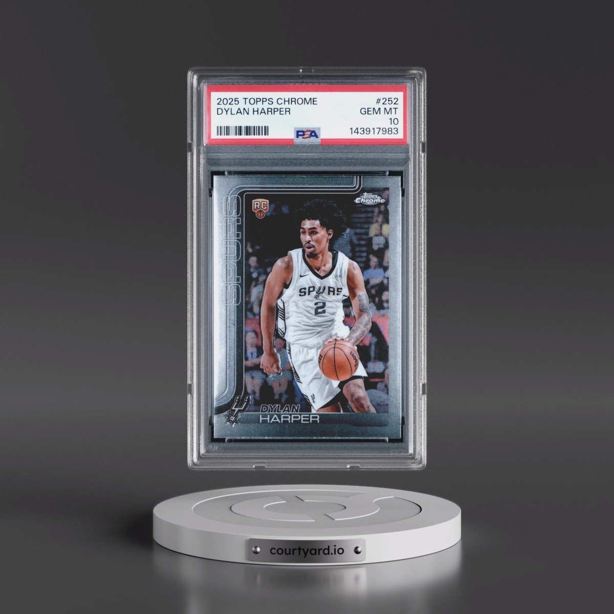 2025 Topps Chrome #252 Dylan Harper (PSA 10 GEM MINT)