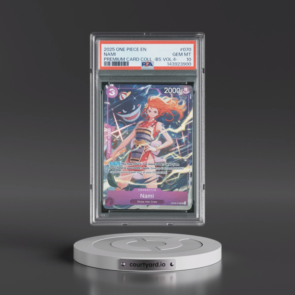 2025 One Piece Premium Card Collection -Best Selection Vol.4 #070 Nami (PSA 10 GEM MINT)