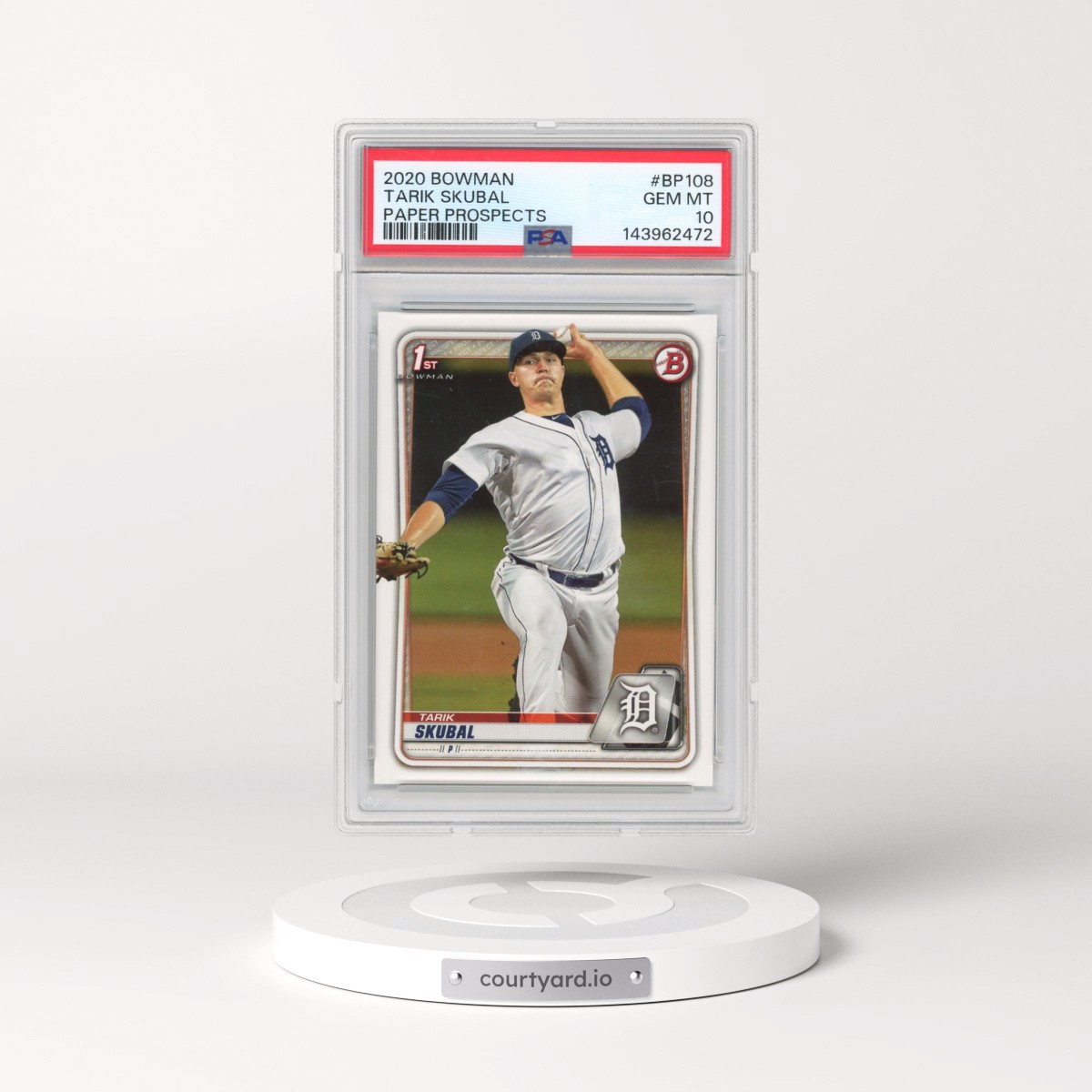 2020 Bowman Paper Prospects #BP108 Tarik Skubal (PSA 10 GEM MINT)
