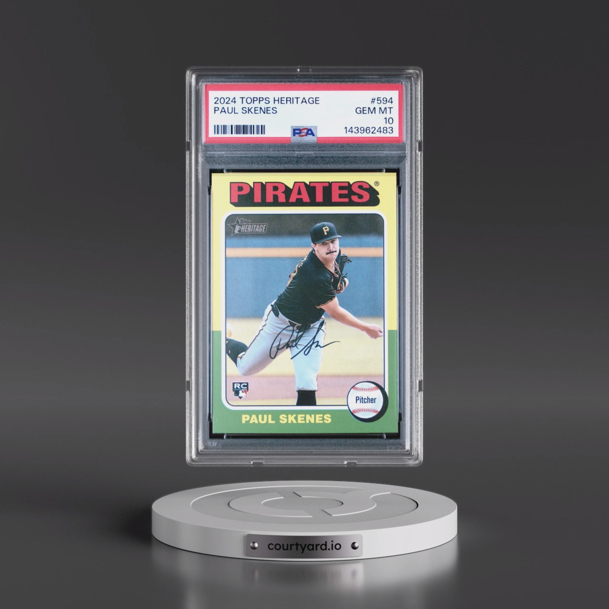 2024 Topps Heritage #594 Paul Skenes (PSA 10 GEM MINT)