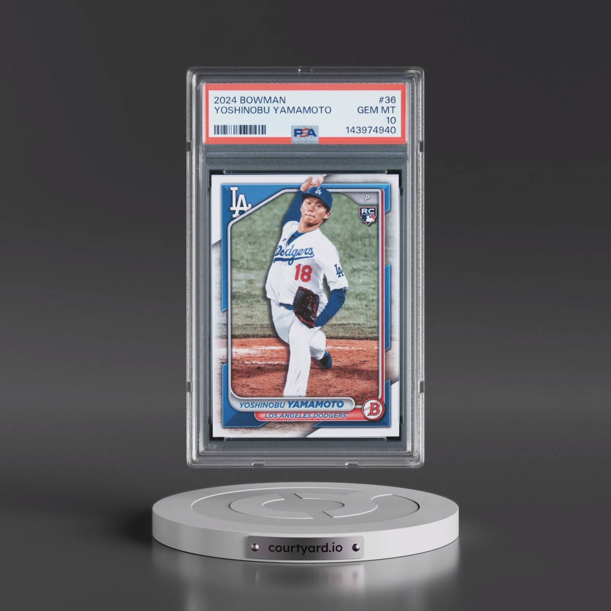 2024 Bowman #36 Yoshinobu Yamamoto (PSA 10 GEM MINT)