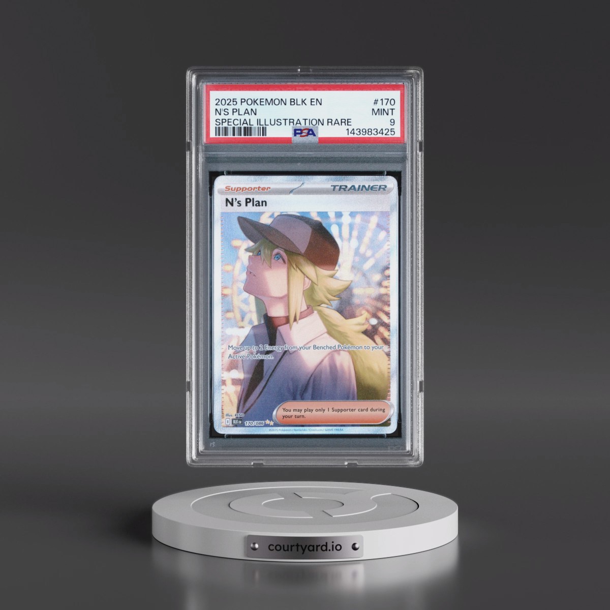 2025 Pokémon Blk EN-Black Bolt N's Plan - Special Illustration Rare #170 PSA 9