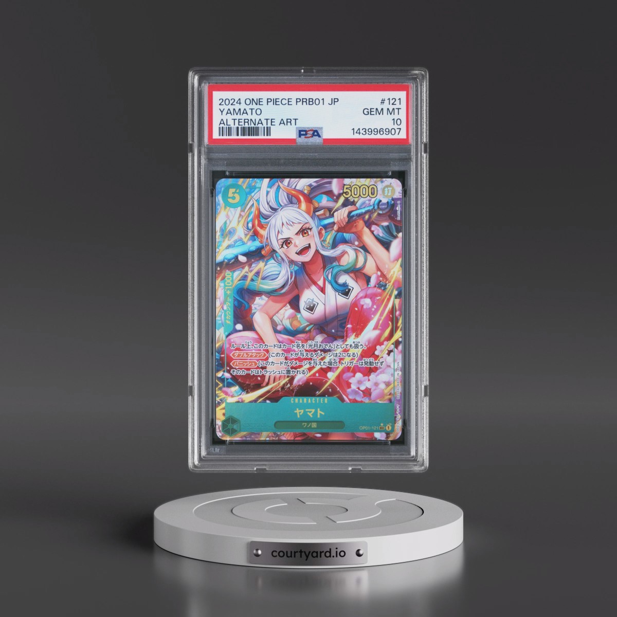 2024 One Piece Japanese PRB01-Premium Booster -One Piece Card the Best #121 Yamato - Alternate Art (PSA 10 GEM MINT)