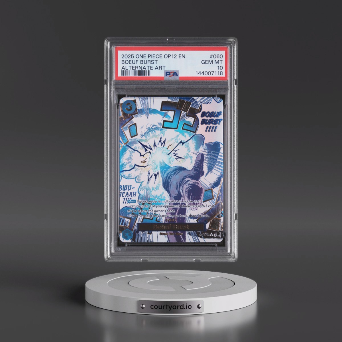 2025 One Piece OP12-Legacy of the Master #060 Boeuf Burst - Alternate Art (PSA 10 GEM MINT)