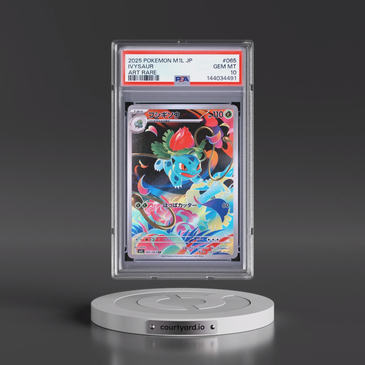 2025 Pokémon M1l-Mega Brave #065 Ivysaur - Art Rare (PSA 10 GEM MINT)