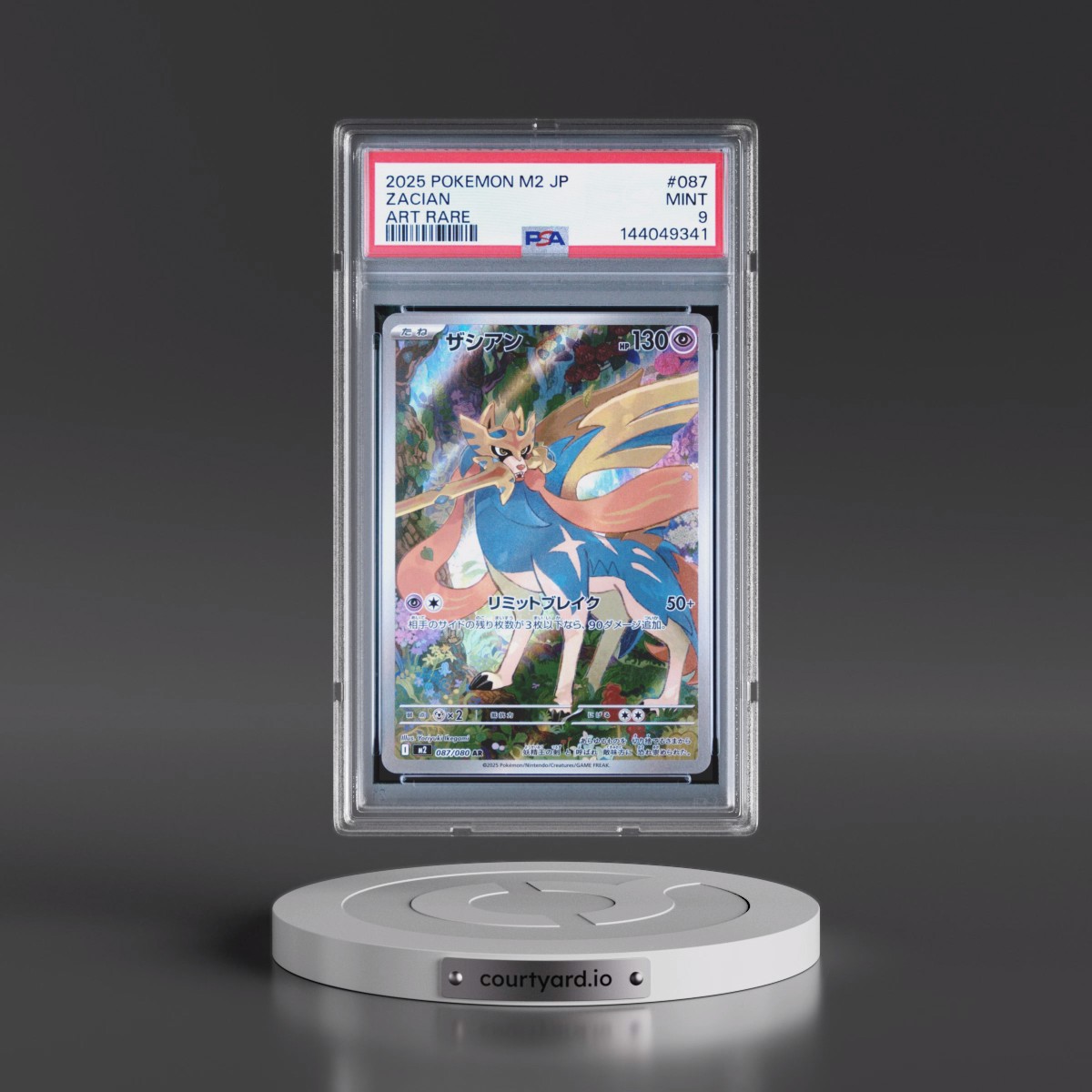 2025 Pokémon M2-Inferno X #087 Zacian - Art Rare (PSA 9 MINT)