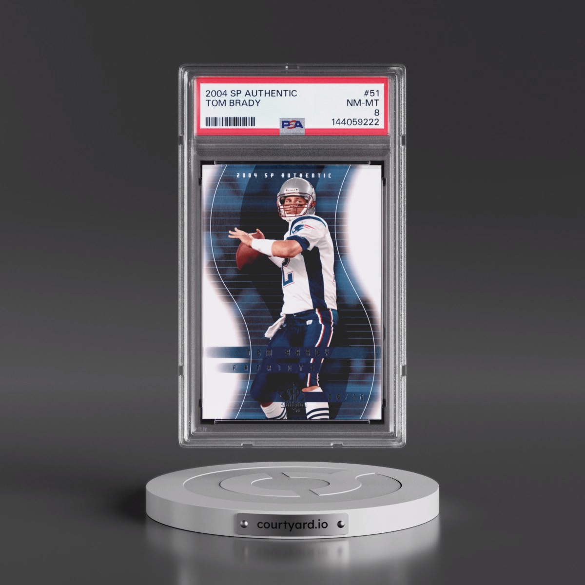2004 SP Authentic #51 Tom Brady (PSA 8 NM-MT)