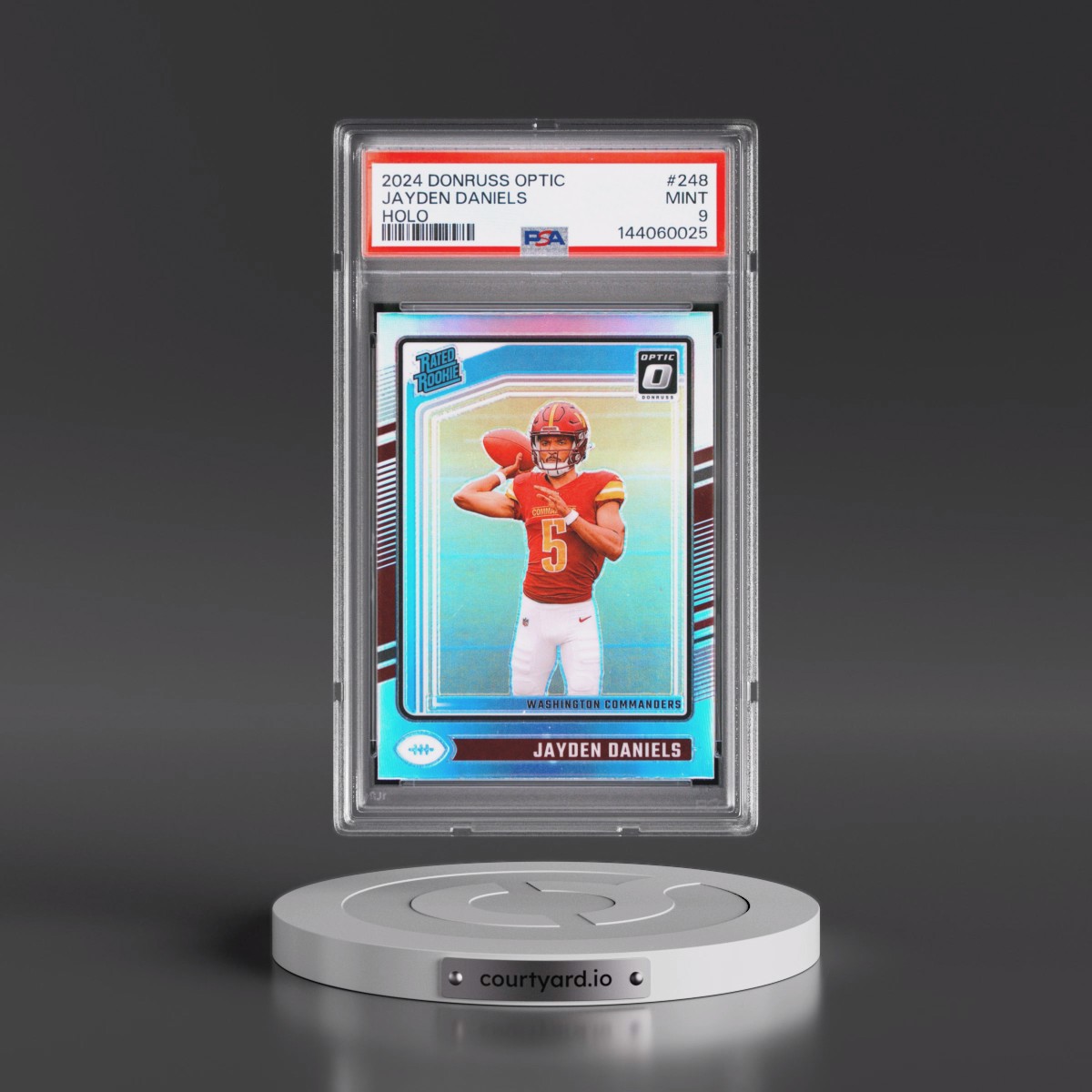 2024 Panini Donruss Optic #248 Jayden Daniels - Holo (PSA 9 MINT)
