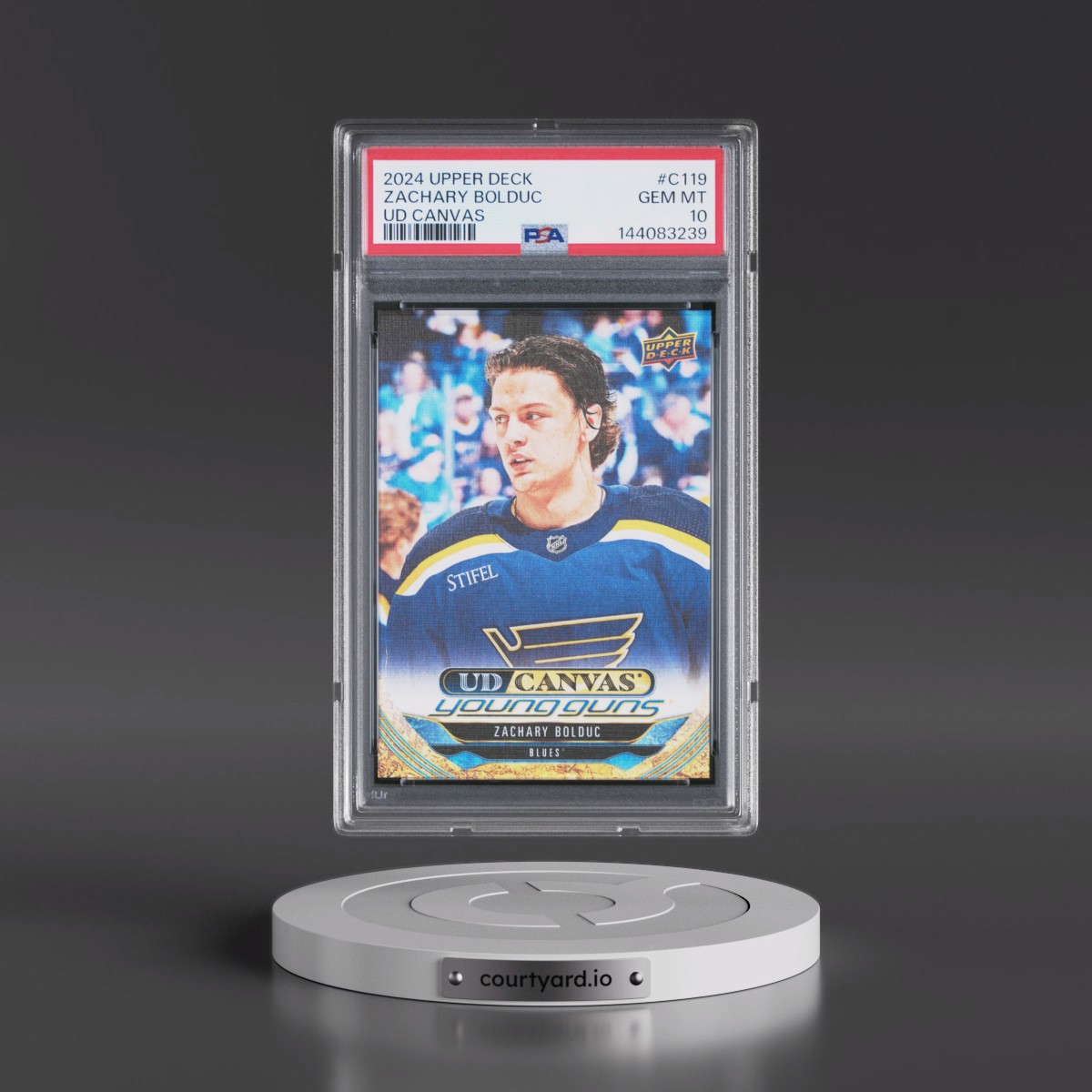 2024 Upper Deck UD Canvas #C119 Zachary Bolduc (PSA 10 GEM MINT)