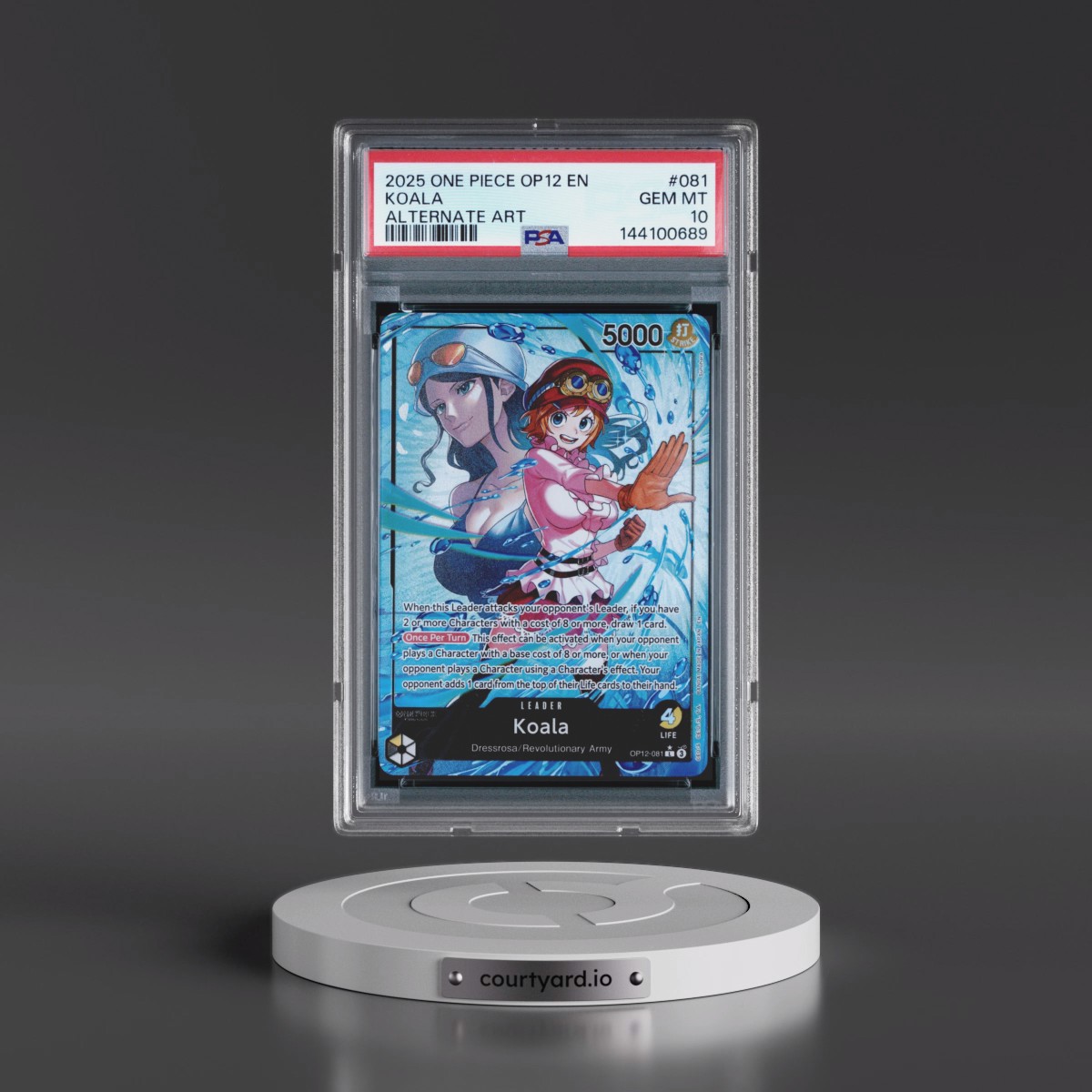 2025 One Piece OP12-Legacy of the Master #081 Koala - Alternate Art (PSA 10 GEM MINT)