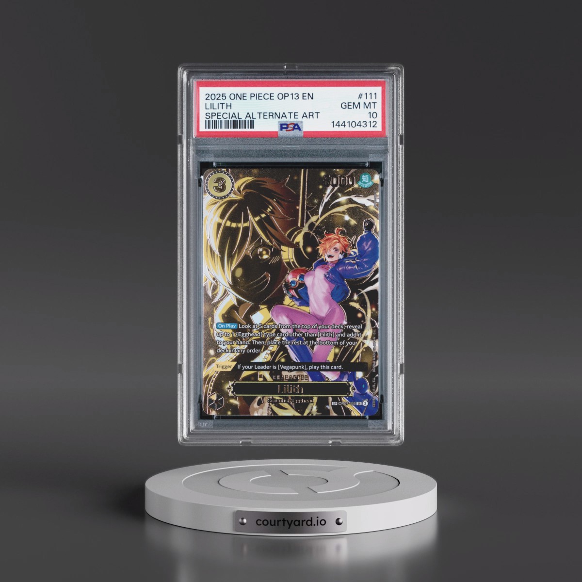 2025 One Piece OP13-Carrying on His Will #111 Lilith - Special Alternate Art (PSA 10 GEM MINT)