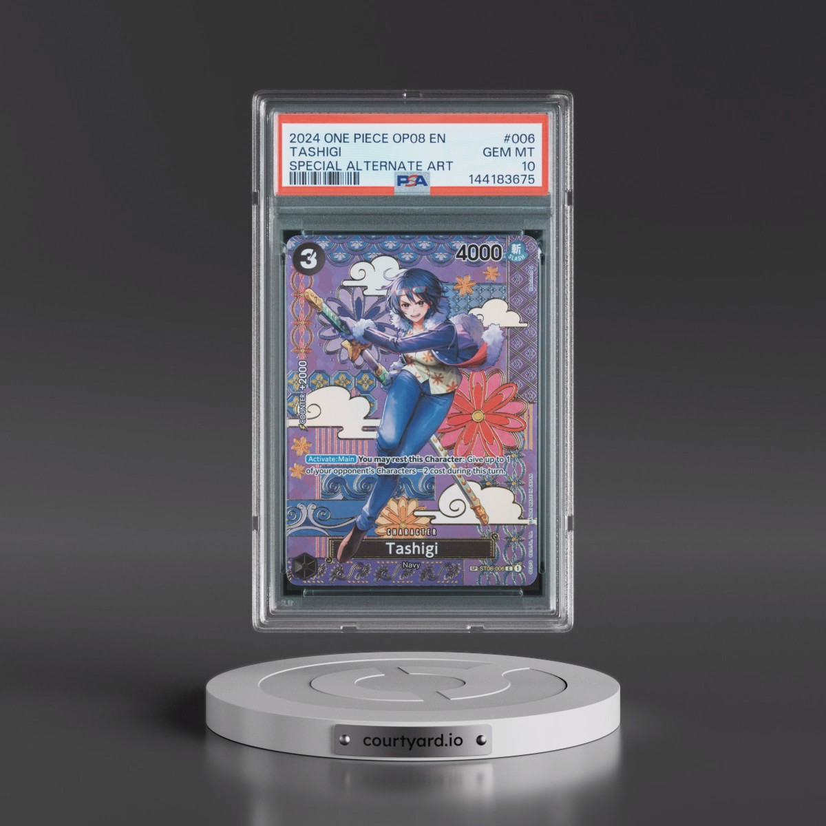 2024 One Piece OP08-Two Legends #006 Tashigi - Special Alternate Art (PSA 10 GEM MINT)