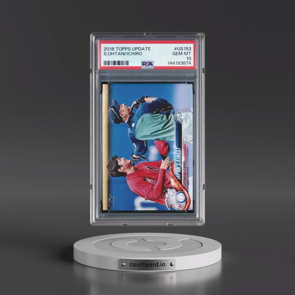 2018 Topps Update #US153 Ichiro/Shohei Ohtani (PSA 10 GEM MINT)