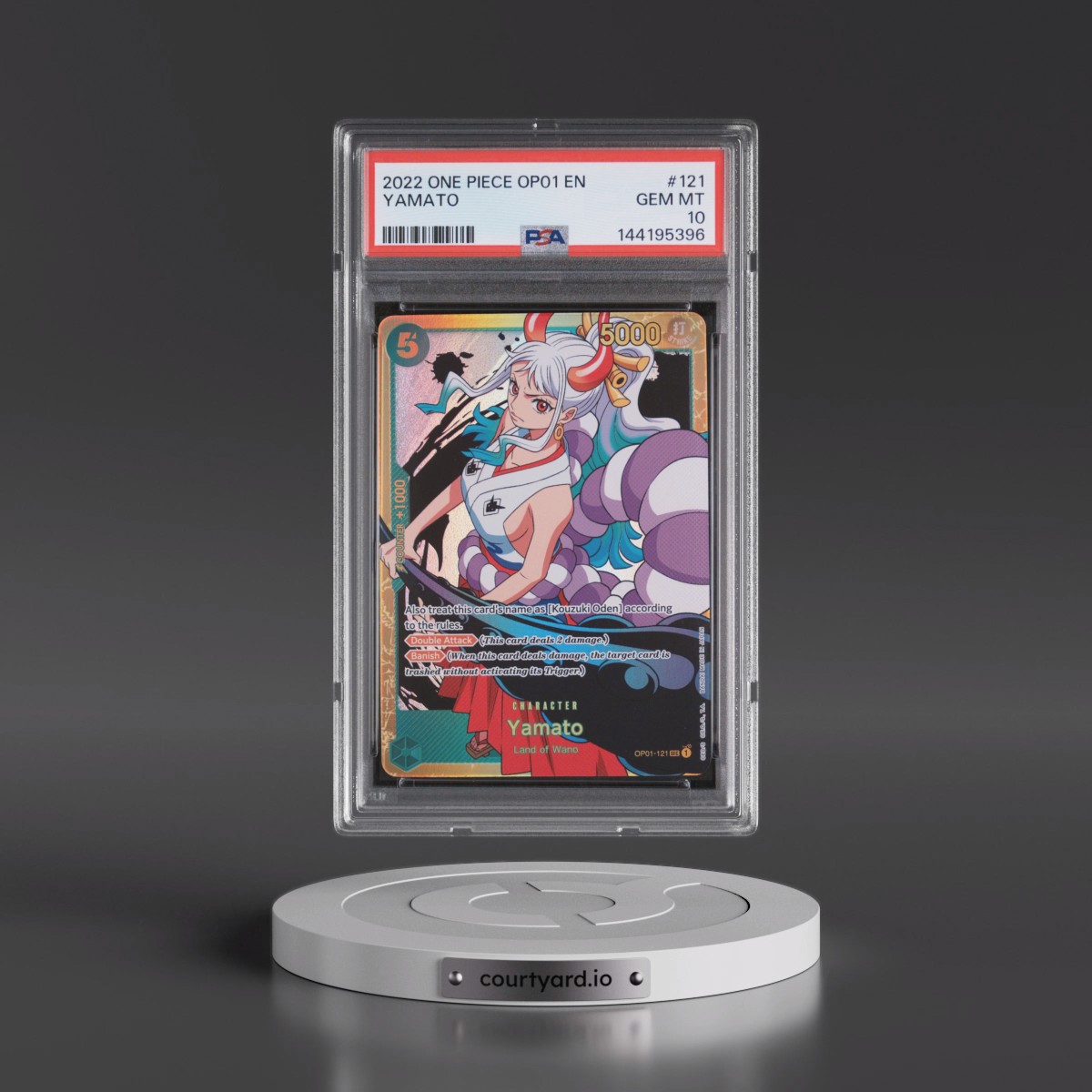 2022 One Piece Romance Dawn #121 Yamato (PSA 10 GEM MINT)