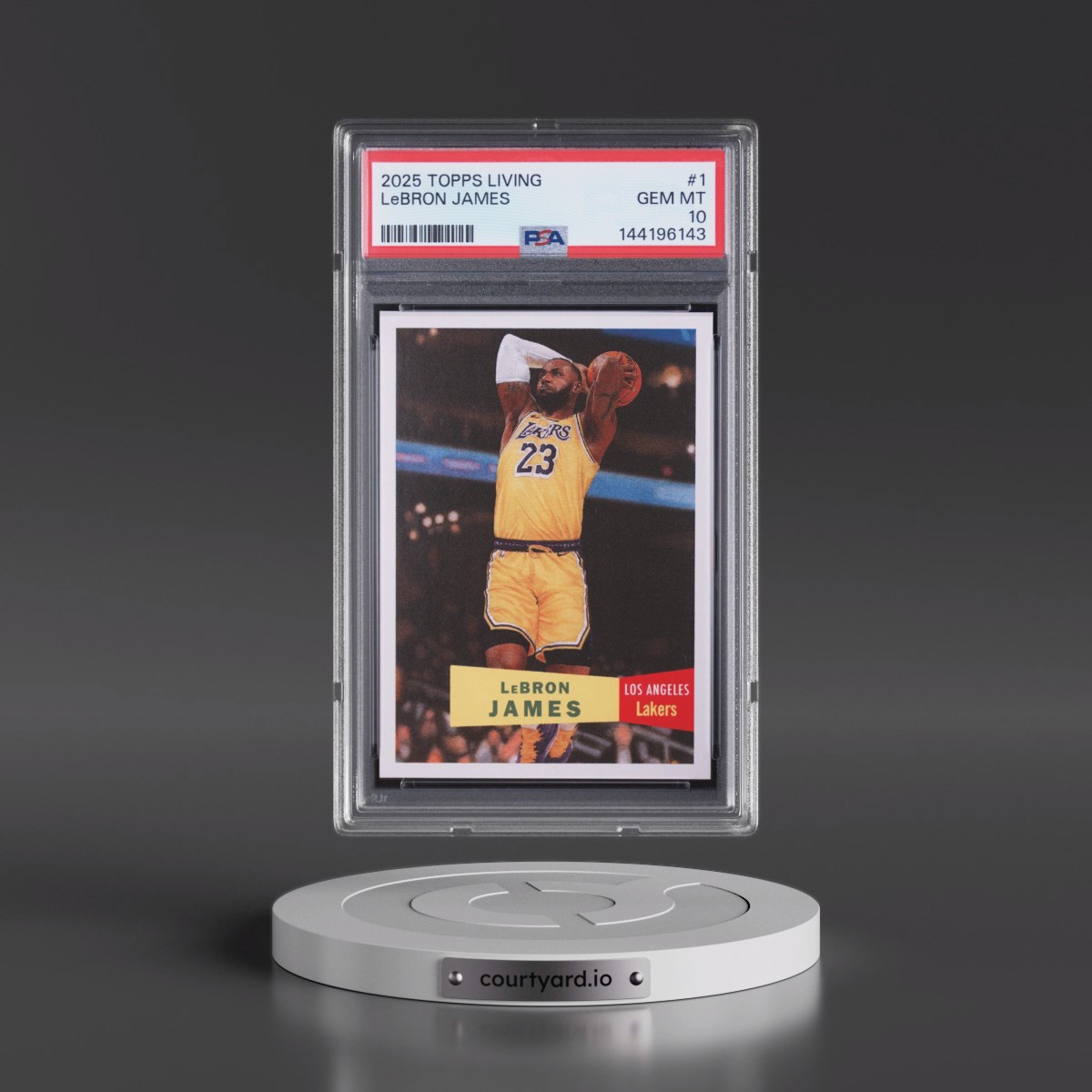 2025 Topps Living #1 LeBron James (PSA 10 GEM MINT)
