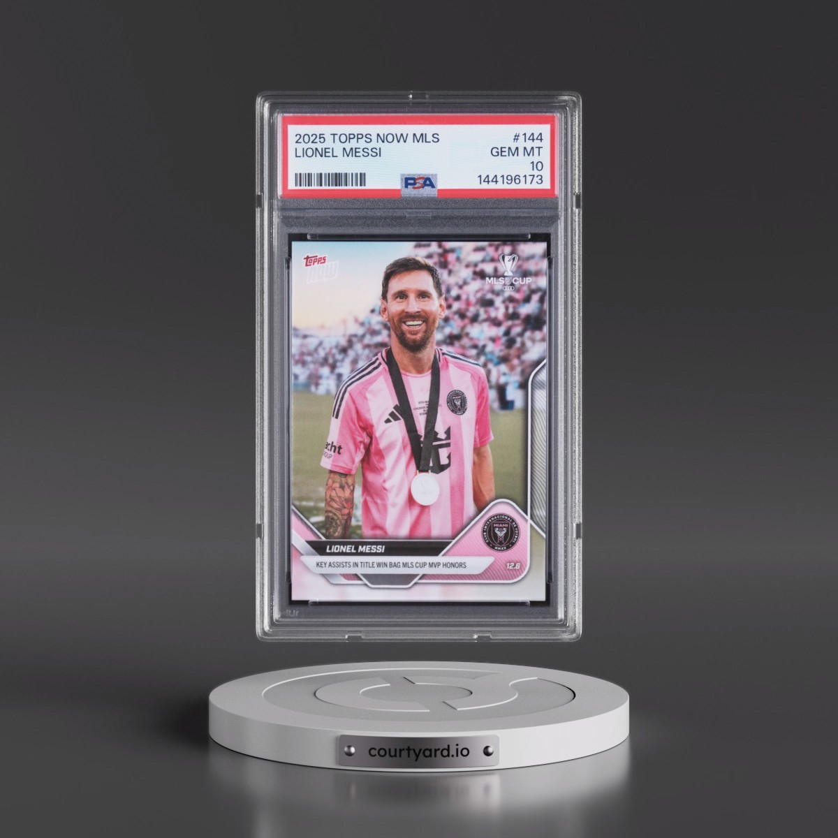 2025 Topps Now MLS #144 Lionel Messi (PSA 10 GEM MINT)
