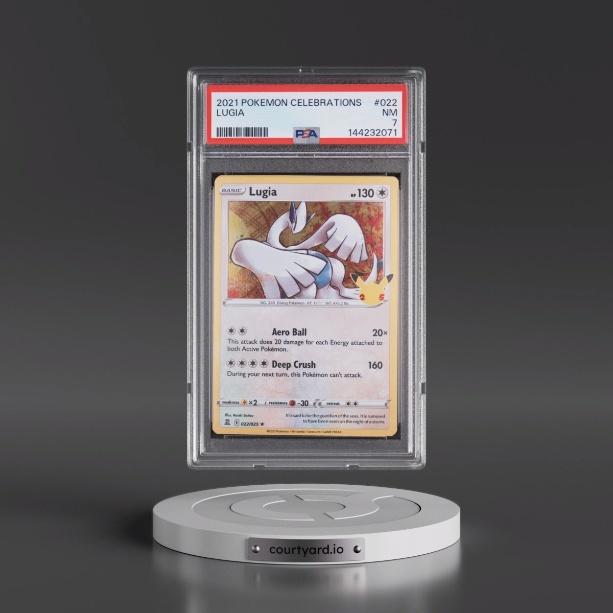 2021 Pokémon Celebrations #022 Lugia (PSA 7 NM)