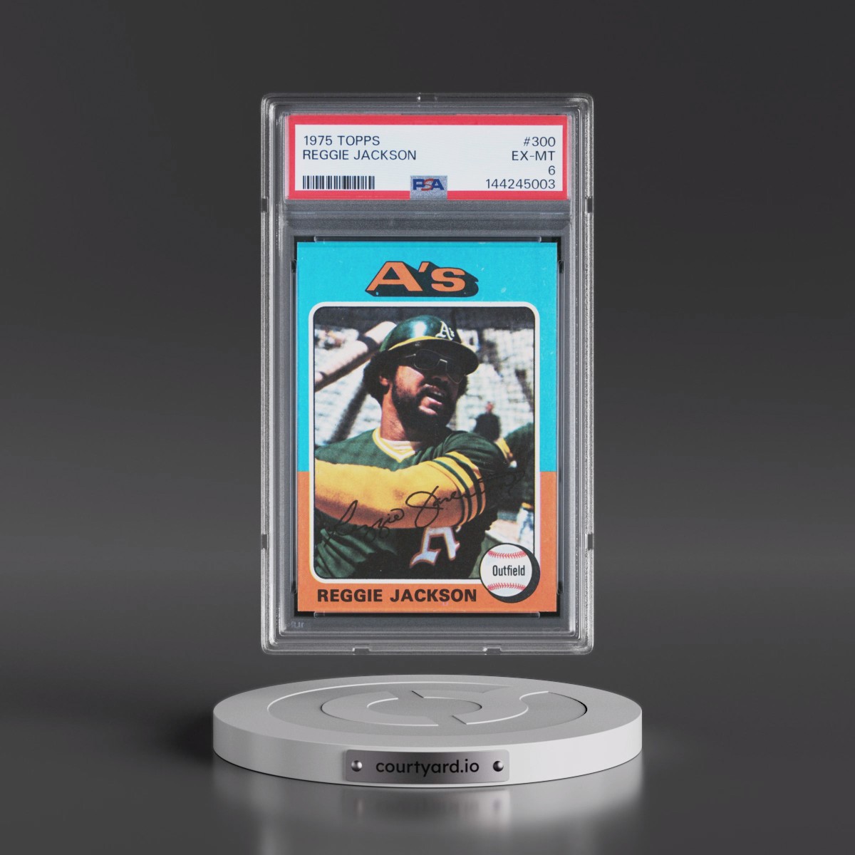 1975 Topps #300 Reggie Jackson (PSA 6 EX-MT)