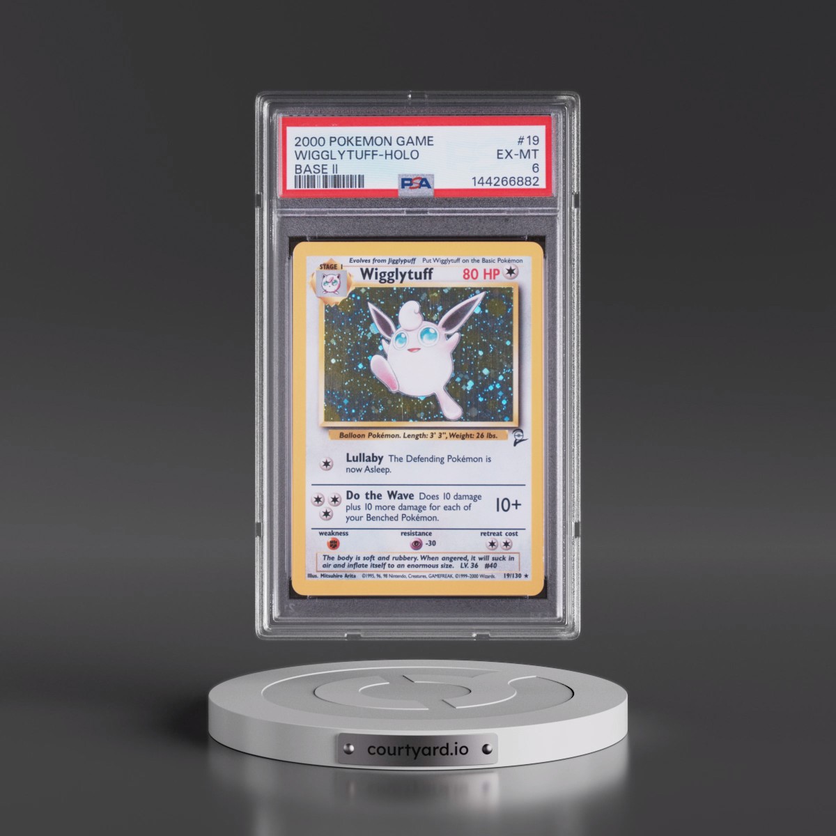 2000 Pokémon Game Base II #19 Wigglytuff - Holo (PSA 6 EX-MT)