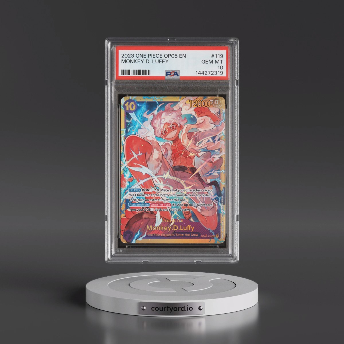 2023 One Piece OP05-Awakening of the New Era #119 Monkey D. Luffy (PSA 10 GEM MINT)