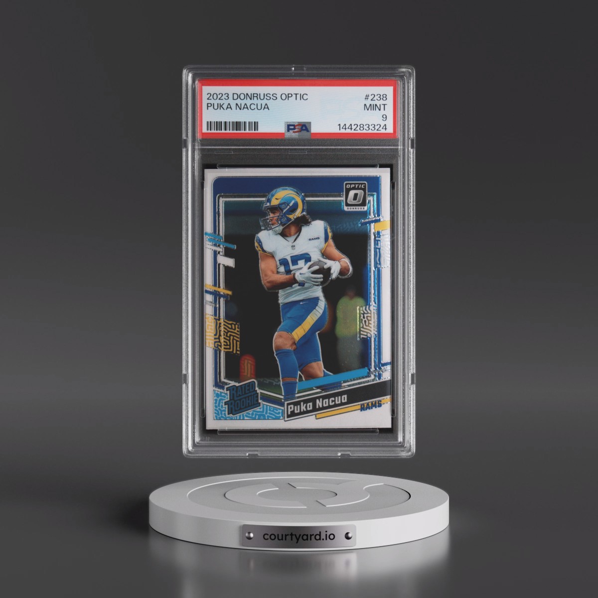 2023 Panini Donruss Optic #238 Puka Nacua (PSA 9 MINT)