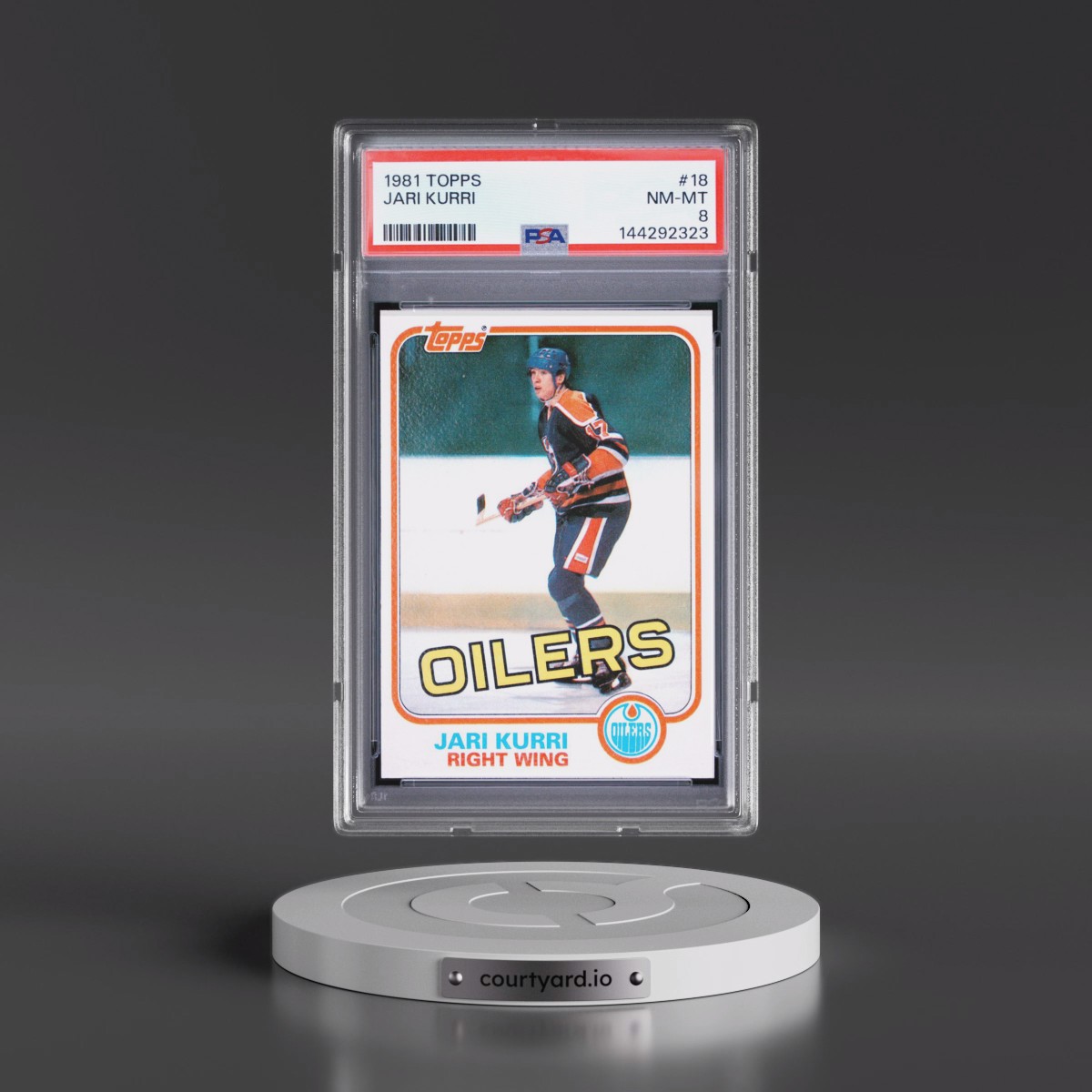 1981 Topps #18 Jari Kurri (PSA 8 NM-MT)